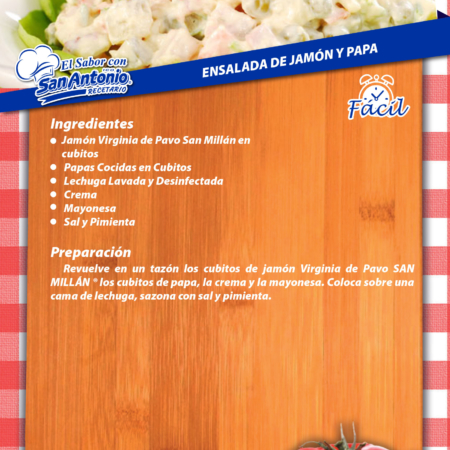 Ensalada de Jamón y papa